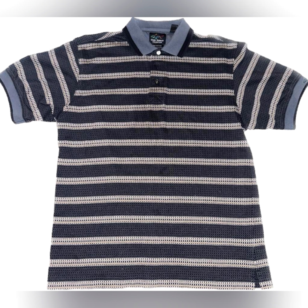Greg Norman Collection, Medium, Charcoal Grey Polo Style